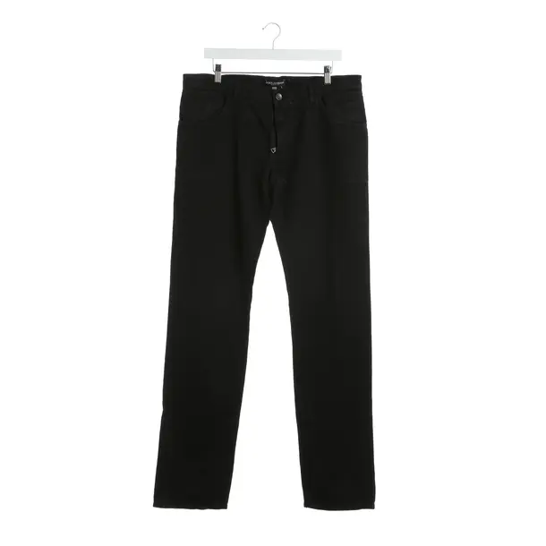 Jeans Straight Fit in Schwarz, Baumwolle, Dolce & Gabbana