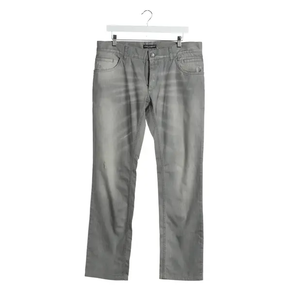 Straight Fit Jeans in Gray, Cotton, Dolce & Gabbana