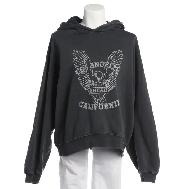 Hoodie in Grau, Baumwolle, Anine Bing