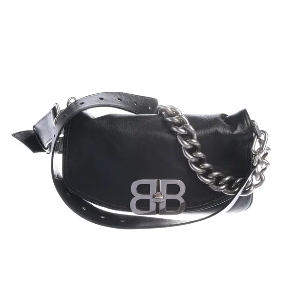 Shoulder Bag in Black, Leather, Balenciaga