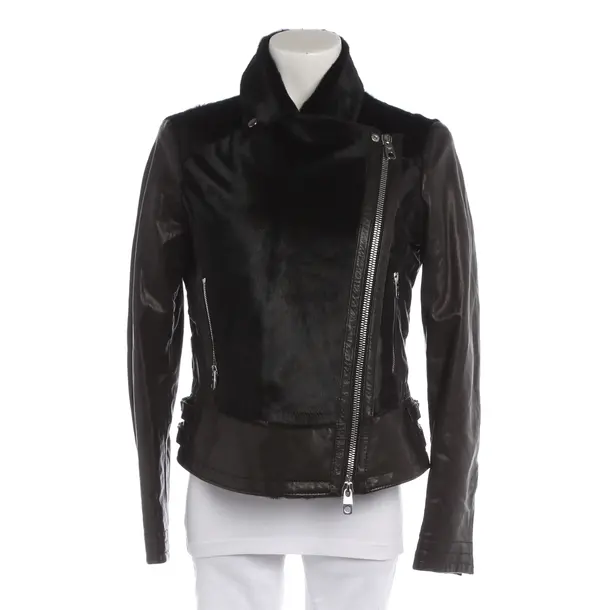 LeatherJacket in Black, Leather, Emporio Armani