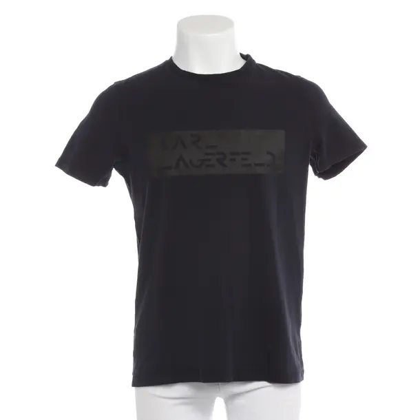 T-Shirt in Blau, Baumwolle, Karl Lagerfeld