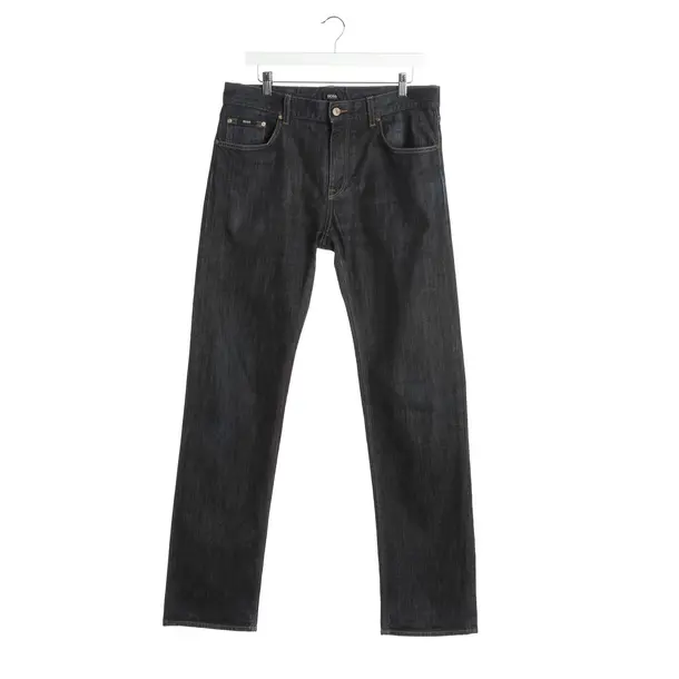 Jeans Straight Fit in Blau, Baumwolle, Hugo Boss Black Label