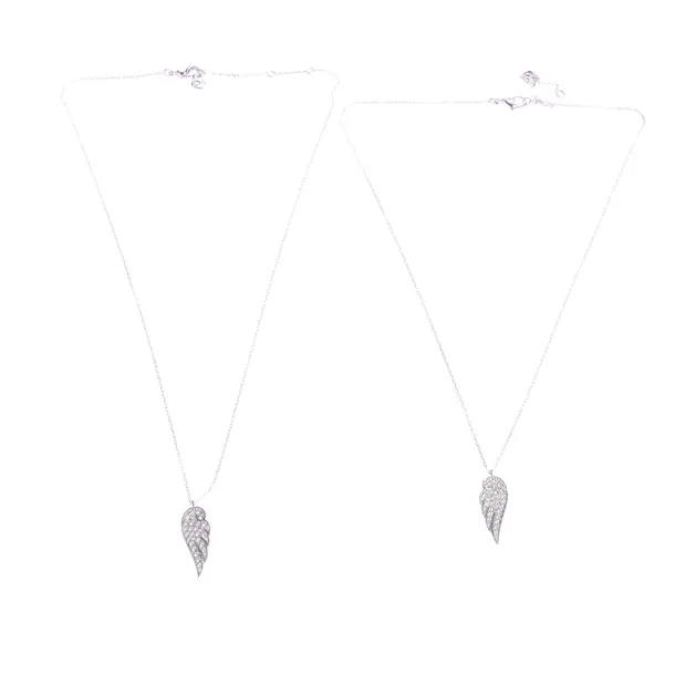 Halskette in Metallic, Metall (metallisch, metallisiert), Swarovski