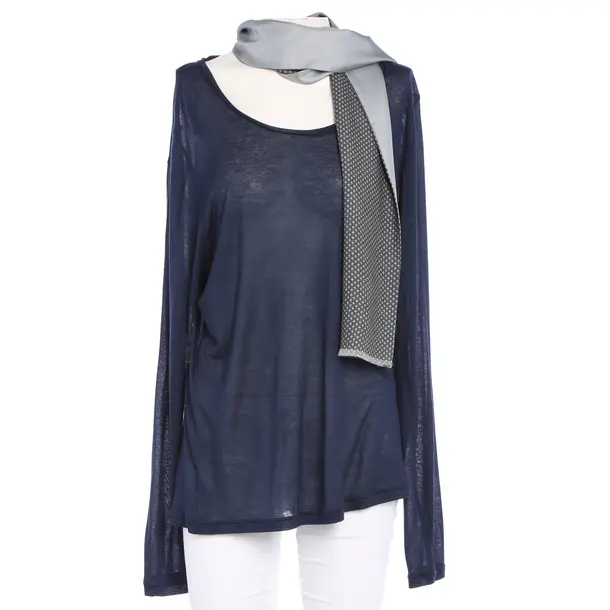 Blouse in Blue, Modal, Alexander McQueen