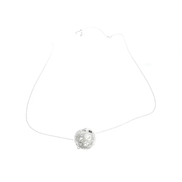 Necklace in Metallic, Metal (metallic, metallized), Swarovski