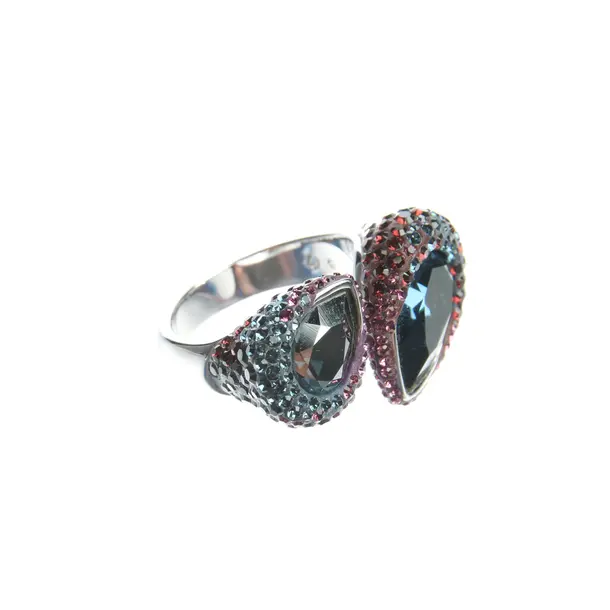 Ring in Multicolored, Metal (metallic, metallized), Swarovski
