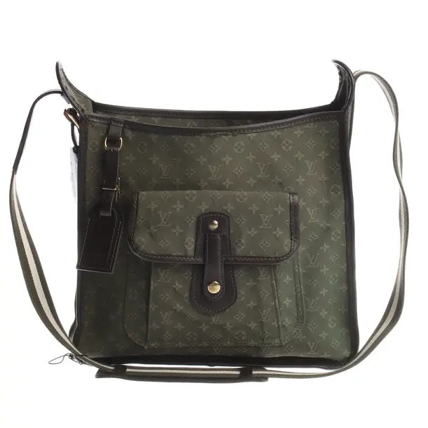 Cross Body Bag in Green, Cotton, Louis Vuitton