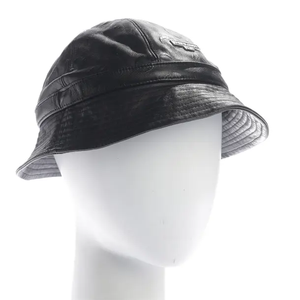 Mütze, in Schwarz, Leder, Marine Serre