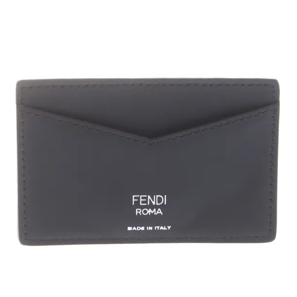 Card Holder in Black, Leather, Fendi