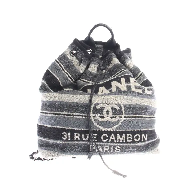Rucksack in Weiß, Baumwolle, Chanel