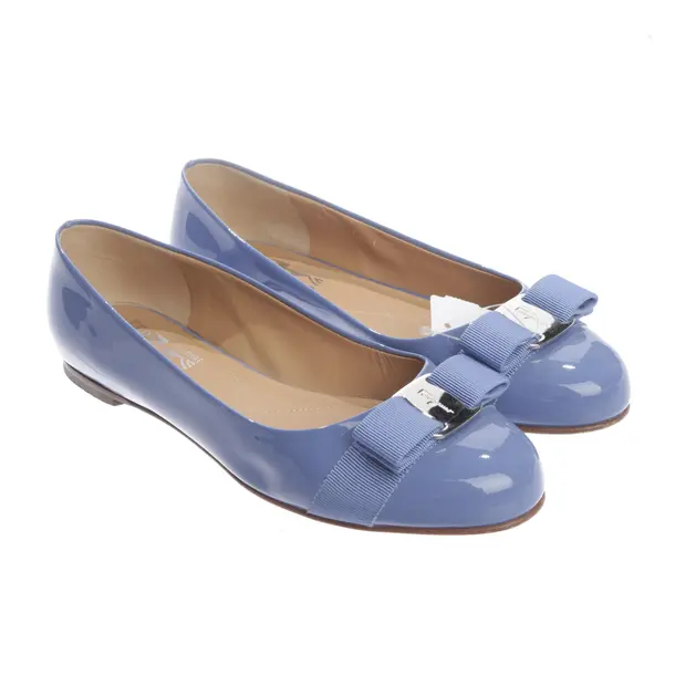 Ballerine, in Blu, Salvatore Ferragamo