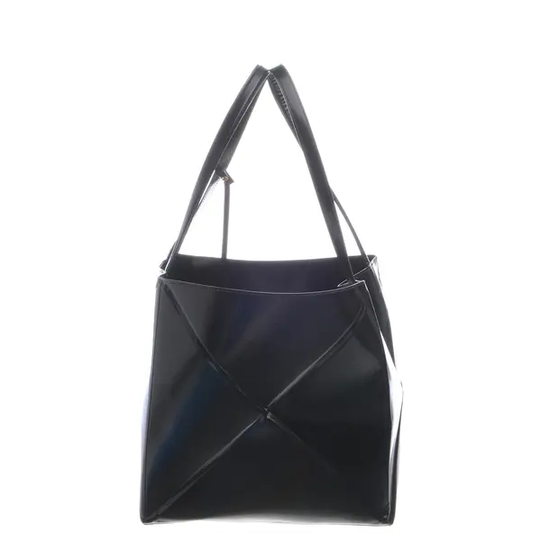 Shopper in Schwarz, Leder, Nanushka