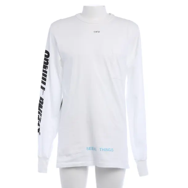 Longsleeve in Weiß, Baumwolle, Off-White