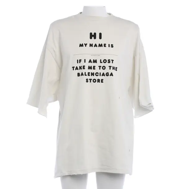 T-Shirt in White, Cotton, Balenciaga