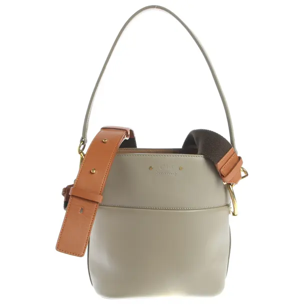 Bucket Bag in Gray, Leather, Chloé