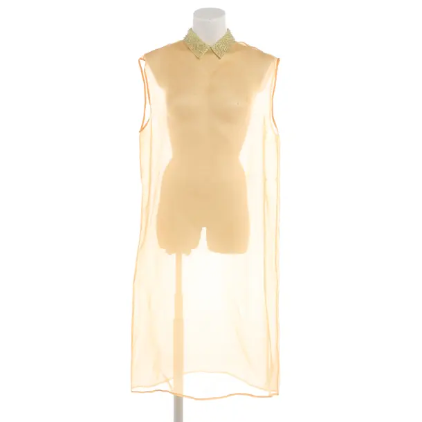 Cocktail Dress in Yellow, Silk, Fabiana Filippi