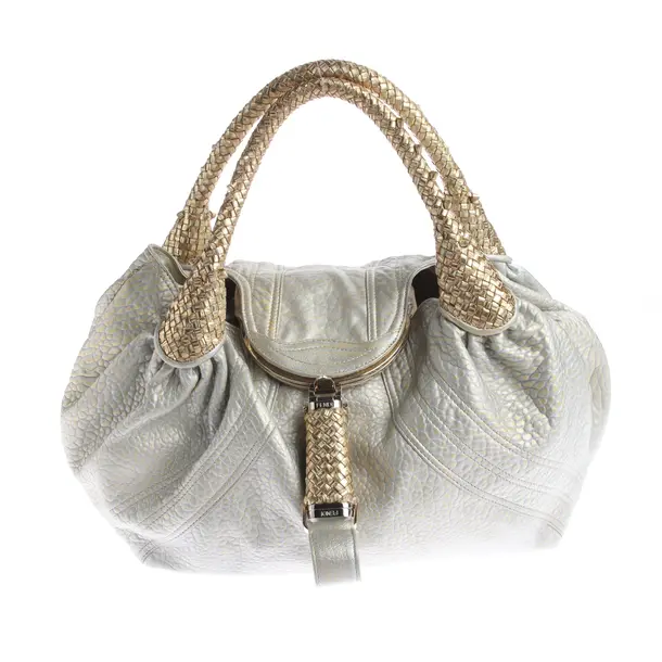 Handbag in Metallic, Leather, Fendi