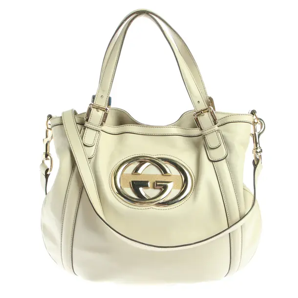 Handtasche in Weiß, Leder, Gucci