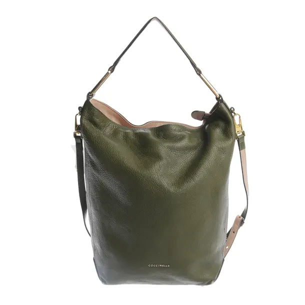 Shoulder Bag in Green, Leather, Coccinelle
