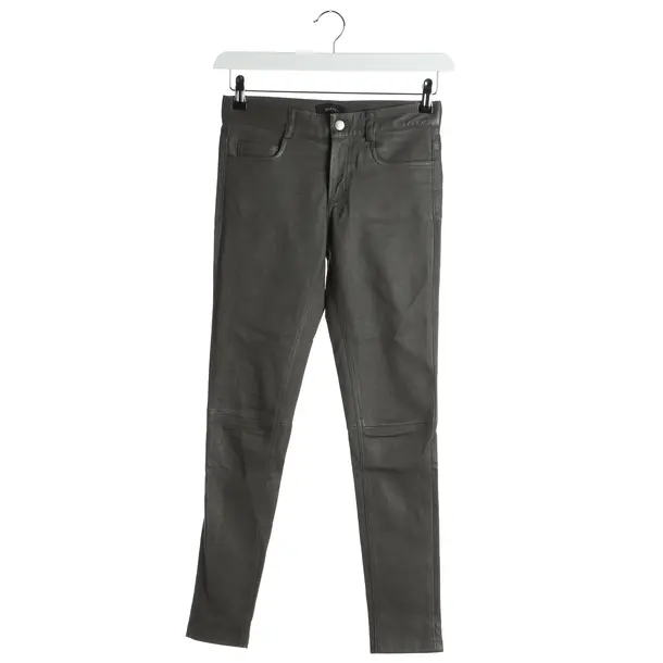 Hose in Grau, Leder, Joseph
