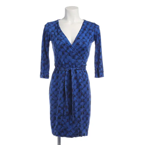 Kleid in Blau, Seide, Diane von Furstenberg