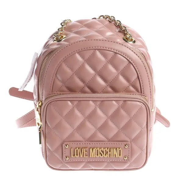Rucksack in Rosa, Leder, Love Moschino