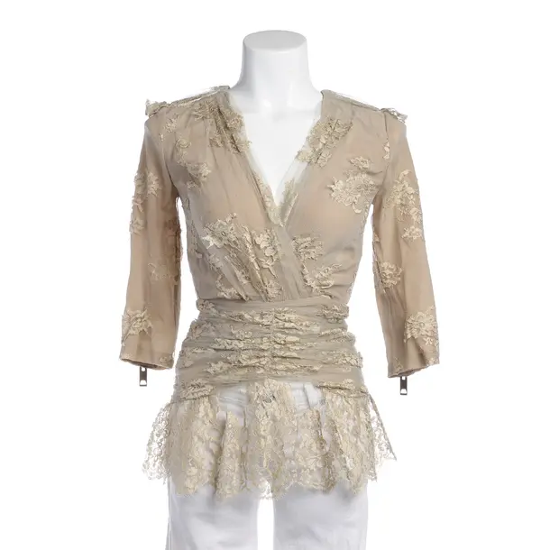 Bluse in Braun, Viskose, Burberry