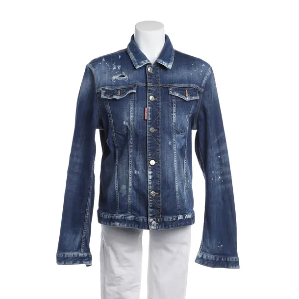 Jeansjacke in Blau, Baumwolle, Dsquared