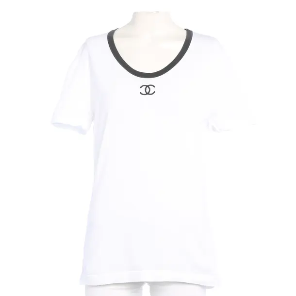 Shirt in Weiß, Baumwolle, Chanel