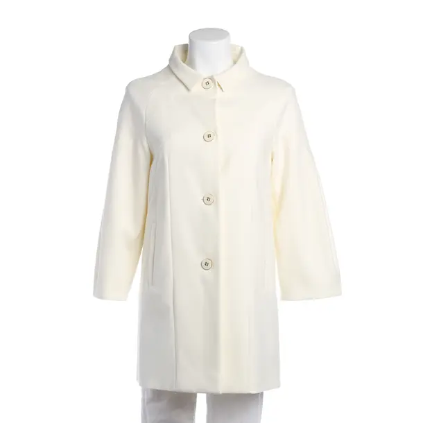 Mid-Season Coat in White, Cotton, Escada