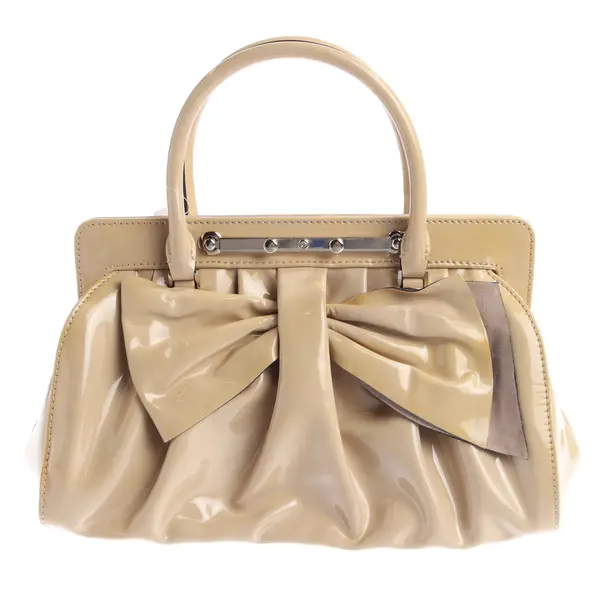 Handbag in White, Leather, Valentino