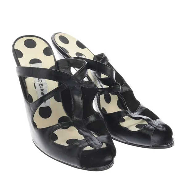 Sandaletten in Schwarz, , Manolo Blahnik
