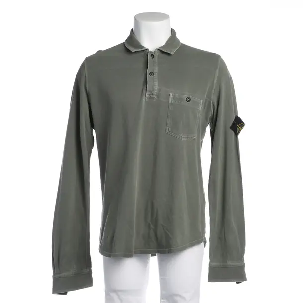 Longsleeve in Grün, Baumwolle, Stone Island