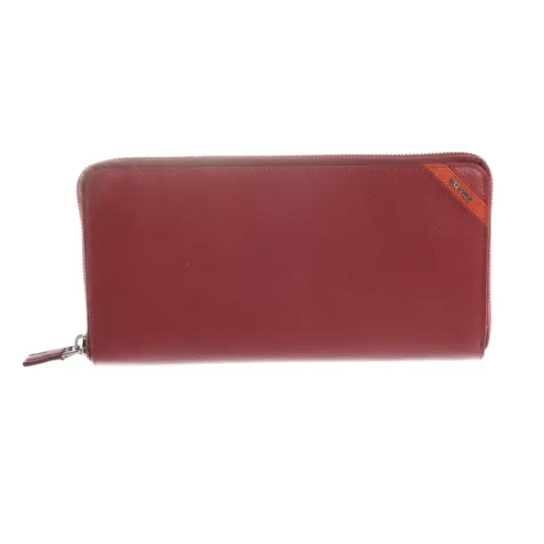 Geldbörse in Rot, Leder, Prada