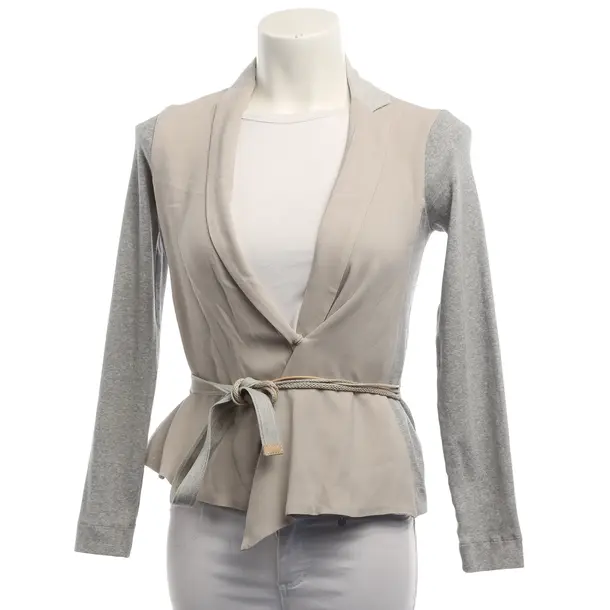 Cardigan, in Light Gray, Viscose, Fabiana Filippi