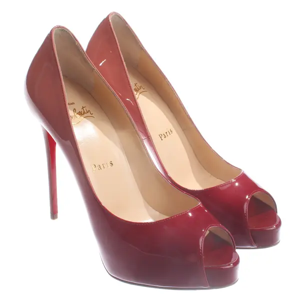 Peep Toes, in Red, Christian Louboutin