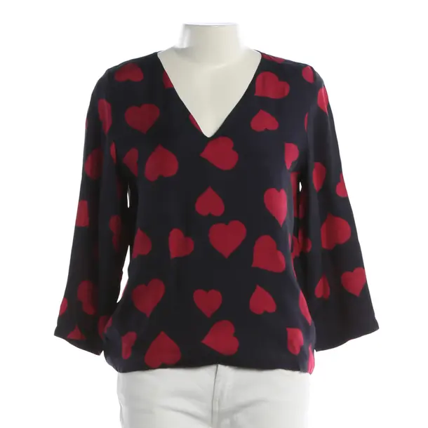 Blouse, in Navy, Cupro, Herzensangelegenheit