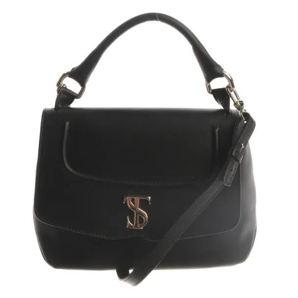 Schultertasche, in Schwarz, Leder, Twin Set