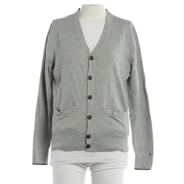 Strickjacke, in Grau, Baumwolle, Tommy Hilfiger