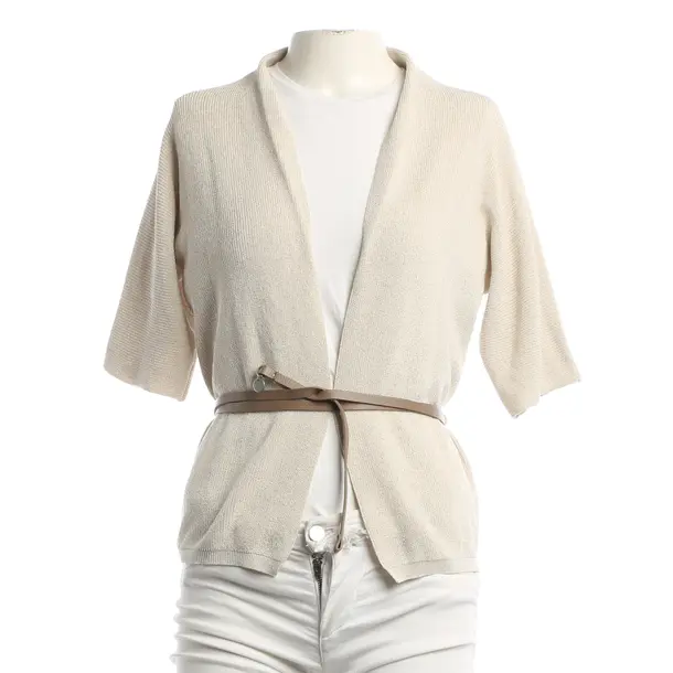 Cardigan, in Beige, Cotton, Peserico