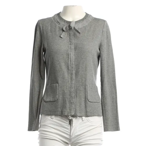 Cardigan, in Gray, Cotton, Peserico