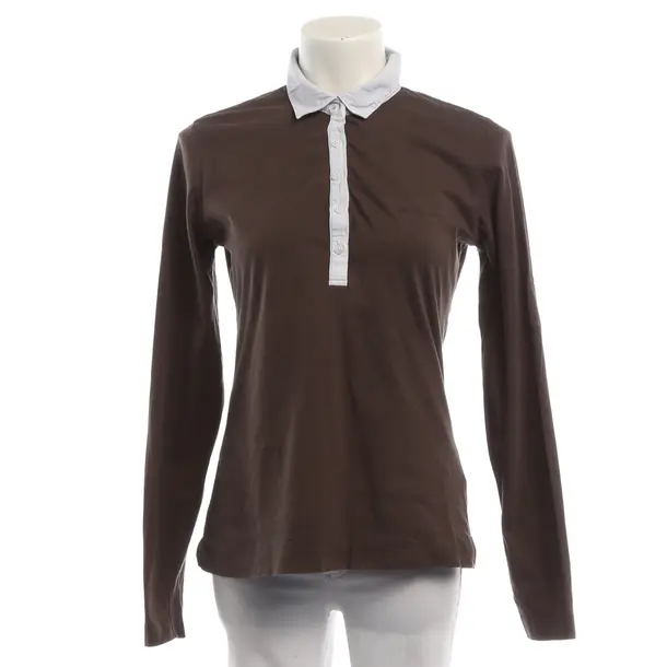 Long Sleeve Shirt, in Dark Brown, Cotton, Bogner