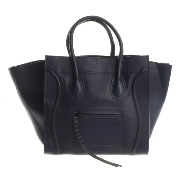 Handtasche, in Navy, Leder, Céline