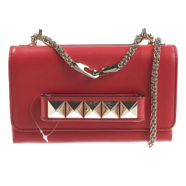 Abendtasche, in Hellrot, Leder, Valentino