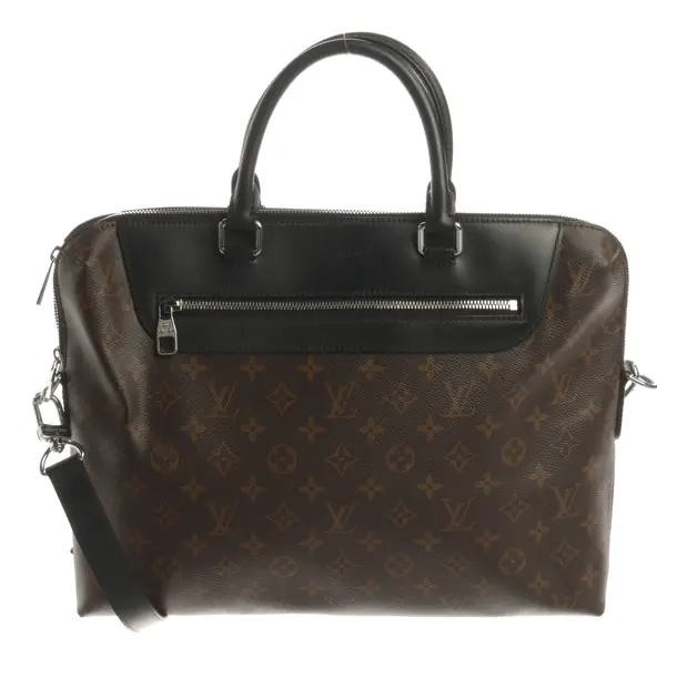 Briefcase, in Brown, Canvas, Louis Vuitton