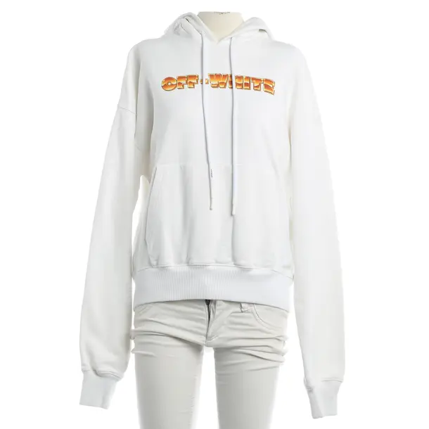 Hoodie, in Weiß, Baumwolle, Off-White