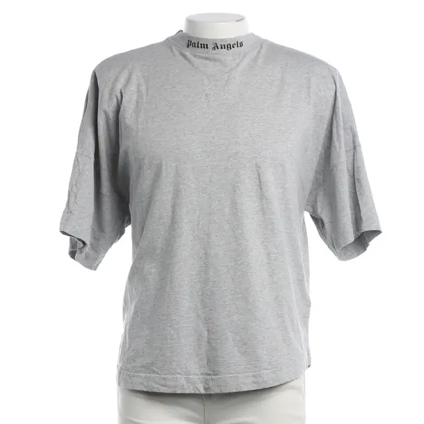 T-Shirt, in Light Gray, Cotton, Palm Angels