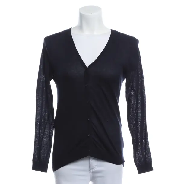 Strickjacke, in Navy, Baumwolle, American Vintage