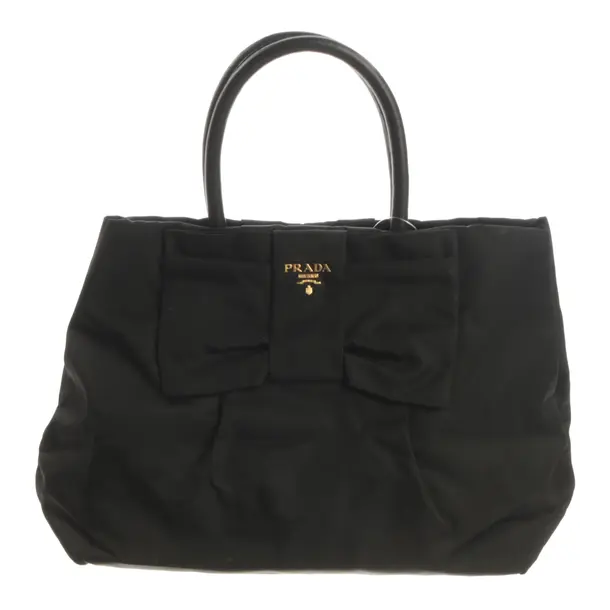 Handbag, in Black, Polyester, Prada